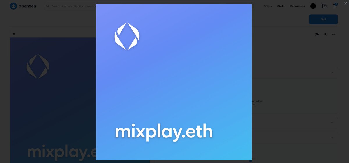 New #ENS domain registration 

mixplay.eth