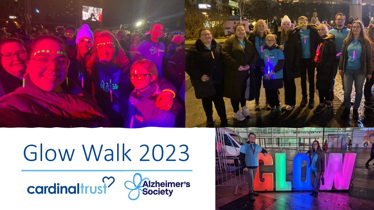 cardinalgl's tweet photo. On Saturday our colleagues and family members took part in the Manchester #GlowWalk in aid of @alzheimerssoc! We had such a great time, even if it did rain! Thanks to all those that have donated! There is still time to donate using the page below! 💙
https://t.co/DMl5tRCF2e https://t.co/KPrQcPH49A