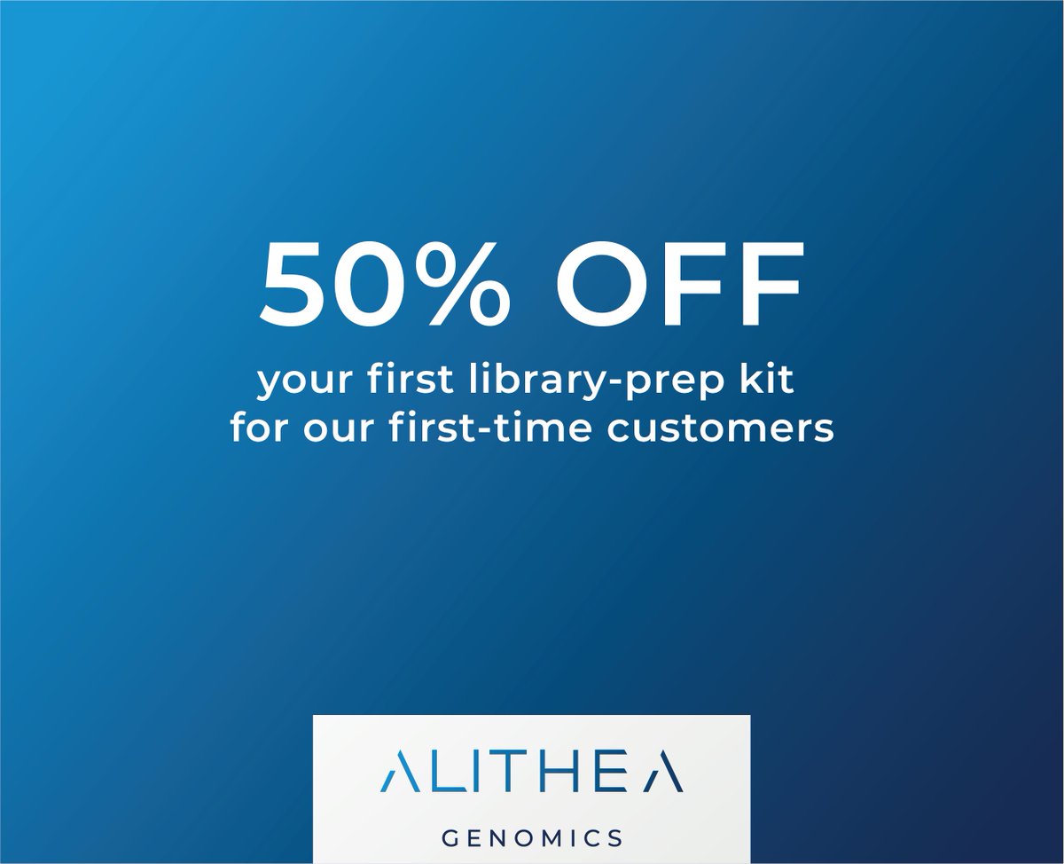 AlitheaGenomics's tweet photo. We have great news for our first-time customers! ππ
New to MERCURIUS BRB-seq or DRUG-seq? Get your first kit now and get 5οΈβ£0οΈβ£ % OFF!
Find all our products here >> https://t.co/Vhu6mSAspW
Talk to an expert here>> https://t.co/TDuceLxaW2
#brbseq #drugseq #rnaseq https://t.co/rmZcWlubyk