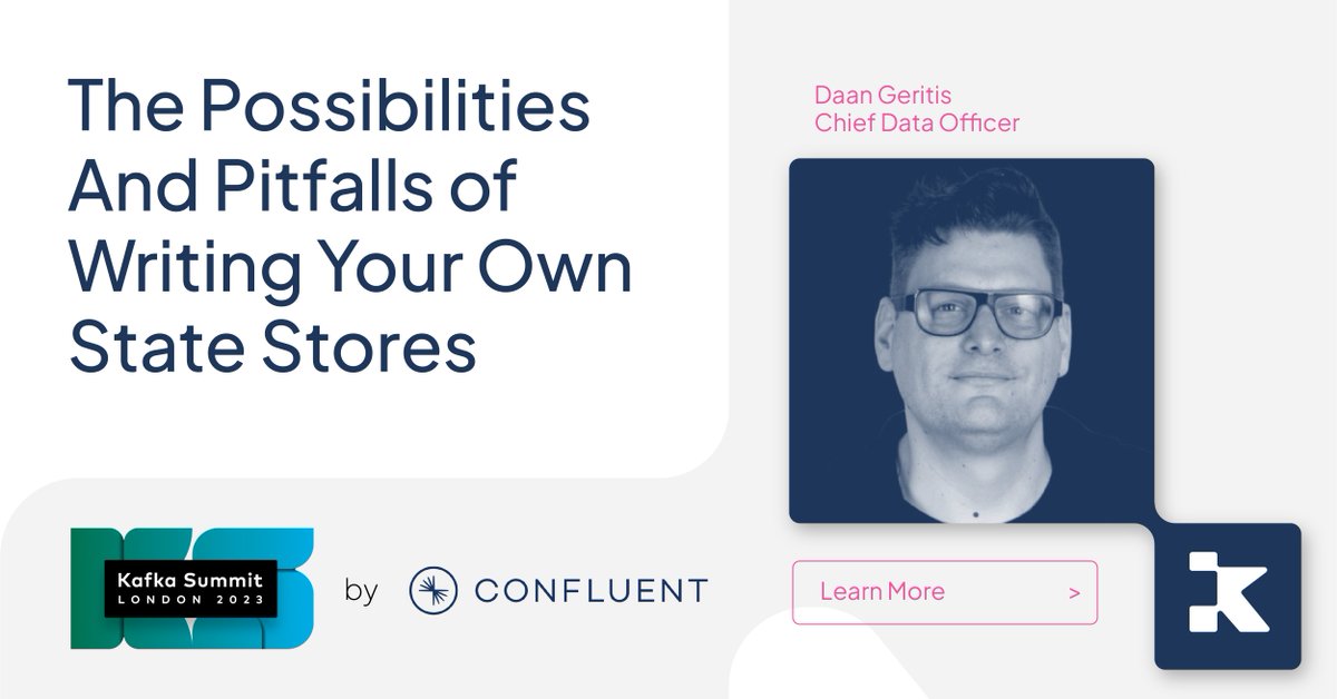 KOR Financial (@kor_fin) on Twitter photo It’s official, <a href="/daangerits/">Daan Gerits</a>, KOR's Chief Data Officer will be speaking at #Kafka Summit London 2023! Get all the deets including the good, the bad, and the ugly of writing customized state stores and how <a href="/KOR_FIN/">KOR Financial</a> has managed to host #APIs on Kafka.
bit.ly/3YUtFMF It’s official, <a href="/daangerits/">Daan Gerits</a>, KOR's Chief Data Officer will be speaking at #Kafka Summit London 2023! Get all the deets including the good, the bad, and the ugly of writing customized state stores and how <a href="/KOR_FIN/">KOR Financial</a> has managed to host #APIs on Kafka.
bit.ly/3YUtFMF