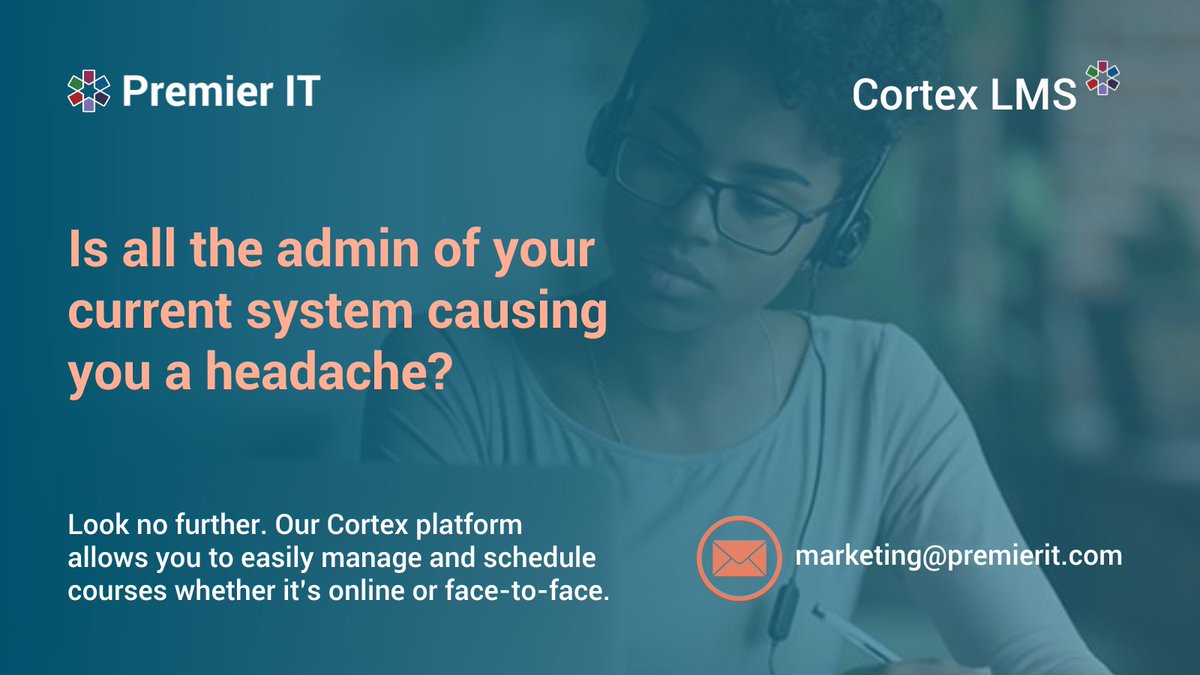 PremierITLtd's tweet image. With Cortex #LMS, you can easily assign trainers and venues as well as manage bookings through a request process or via self-enrolment.

Book a demo with us to see how you could claim back time to focus on other areas of your role: bit.ly/premieritdemo

#LearningManagement