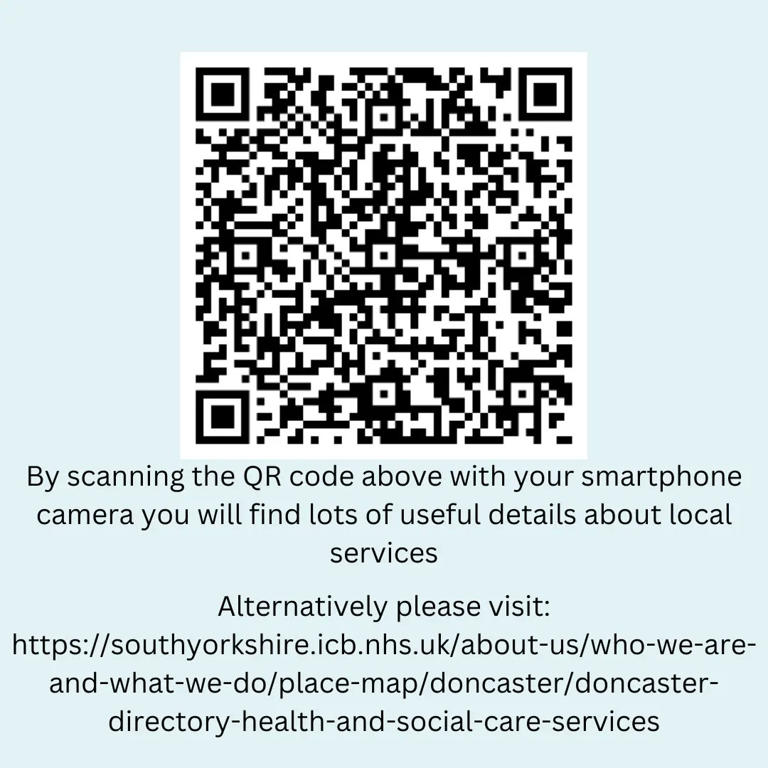 DonSouthPCN's tweet photo. π’ @nhssyicb NHS South Yorkshire ICB (Doncaster) has developed a handy directory of health and social care services
Head over to:
https://t.co/hzYGYSC72O
#nhssyicb #southyorkshire #Doncaster #localservices #accessibleservices #servicesforyou https://t.co/K663si0l3Q