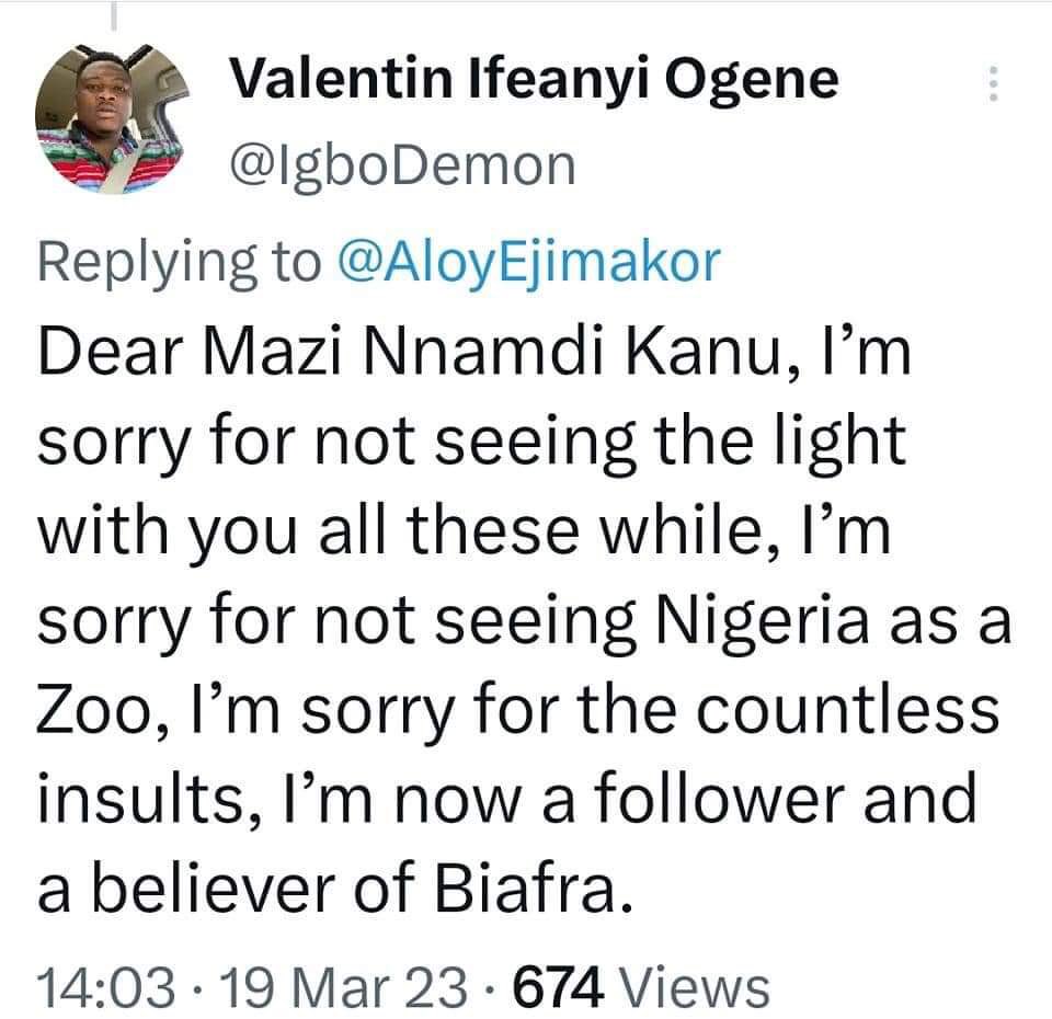 raphaelajaere's tweet photo. You Are Forgiven Umunem! Let’s End That Zoo 🇳🇬 Together NOW!!! https://t.co/ChyK2bVyR0