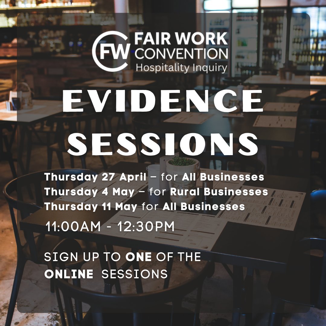 Are you a #Hospitality #Business in Scotland? @FairWorkScot want to hear from you!

Sign up to one of their online sessions to share your views and help inform, guide and improve the experience of fair work in the industry 👉 ow.ly/Qy5U50NmjlP

#FairWorkHospitalityInquiry