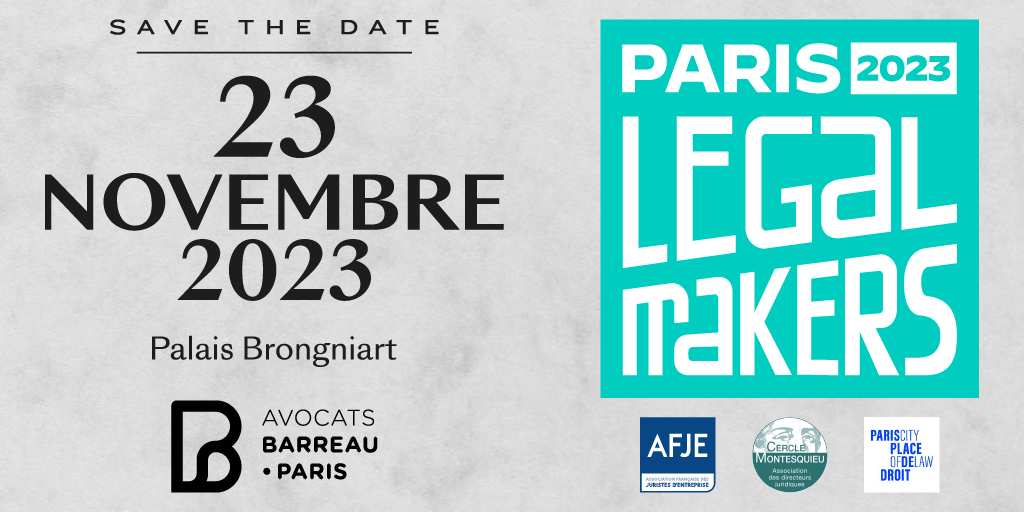 Avocats_Paris's tweet photo. 📣 Le Paris Legal Makers est de retour ! 
RDV le 23 novembre 2023 pour explorer les nouvelles frontières du droit et trouver des solutions concrètes aux défis économiques, écologiques et sociétaux. Un événement incontournable pour les décideurs du monde entier 🌍 #PLM2023 #DroitEtInnovation #ParisLegalMakers