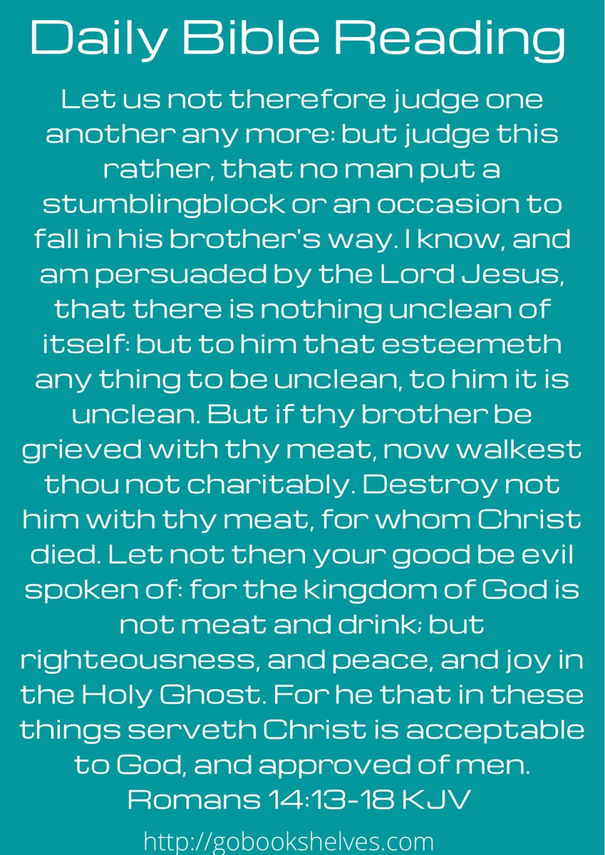 The evil of judging others concerning what they eat or when they meet for worship is greater than we often assume. Judging others in terms of how they walk with the Lord is compared to putting a stumbling block on their path. 
This thought should be a frightening one to us all!