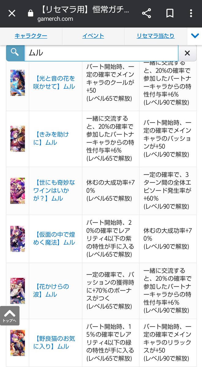 SAKURA_RID's tweet photo. @ssr_soda まとめサイトさんからなんだけど
リセマラで出てくるのはこんな感じ…！
育成に使えそうなおすすめは
『花かけらの波』かな〜
特性付与とボーナスが強め！ https://t.co/Pn7jQaeUND