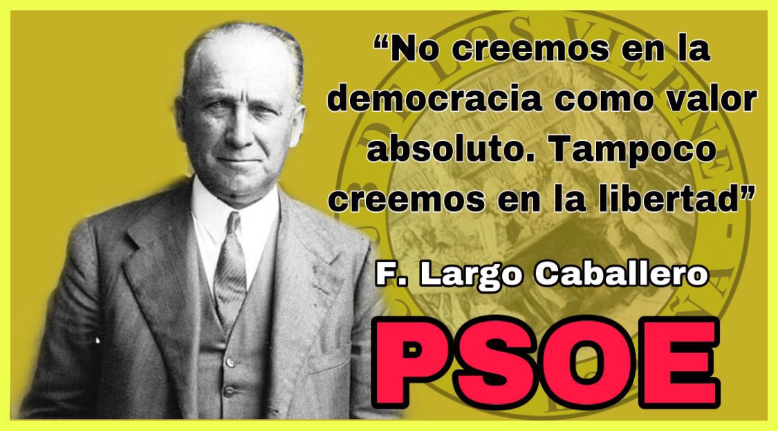 jesuss_63's tweet photo. Este es el verdadero pensamiento del @PSOE lo llevan en el adn son criminales dictadores y golpistas no lo pueden evitar #VoxporEspaña #TeamVo #LevantandoEspaña https://t.co/4fNPAsuQsI