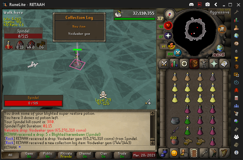 retaah's tweet image. Completed log 🔥

#collectionlog #osrs #oldschoolrunescape