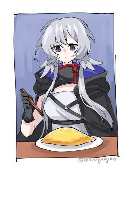 is it ethical for liberi to eat omelettes? (day 26)#arknights #明日方舟 #100日チャレンジ 
