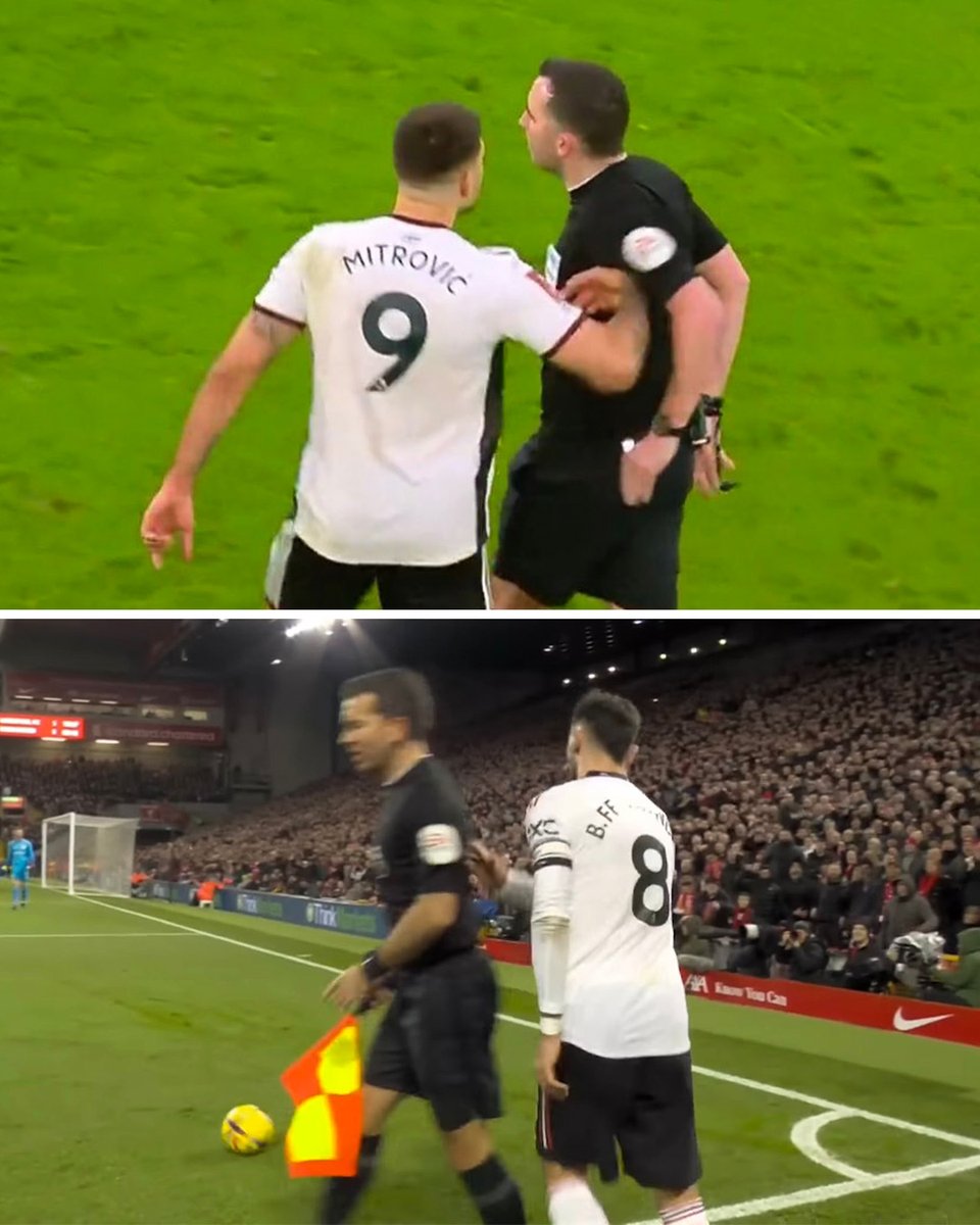 One was a red card. One didn't receive a card. 🤔