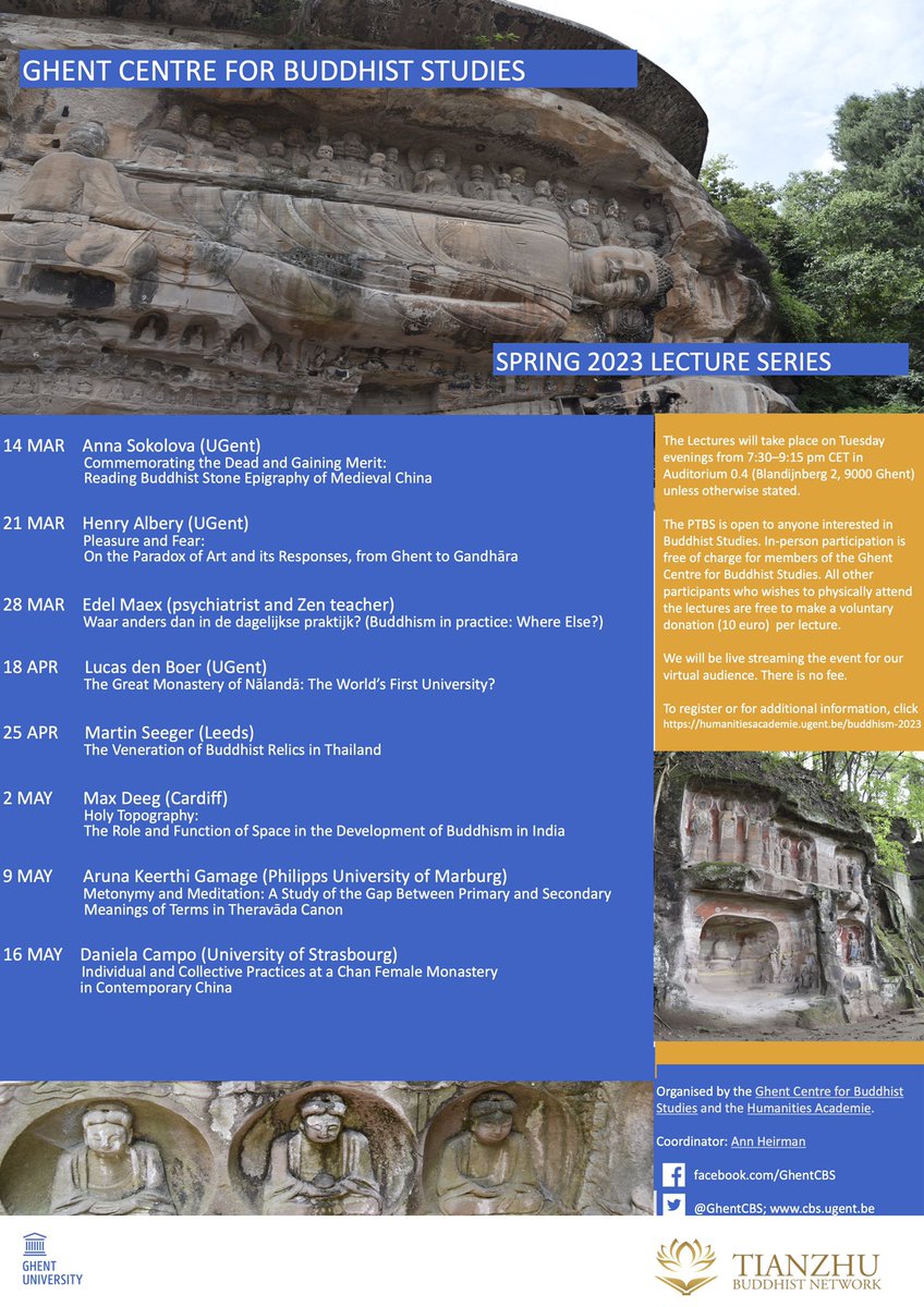 Dr. Henry Albery will give the second lecture of Ghent Buddhist Lecture series tomorrow night, from 7:30 to 9:15. See you in person or online!