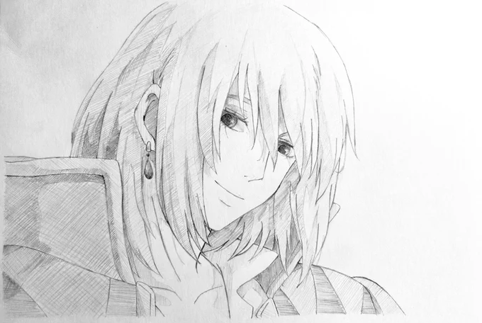 ハウル描きました!

 #模写  #ハウルの動く城 