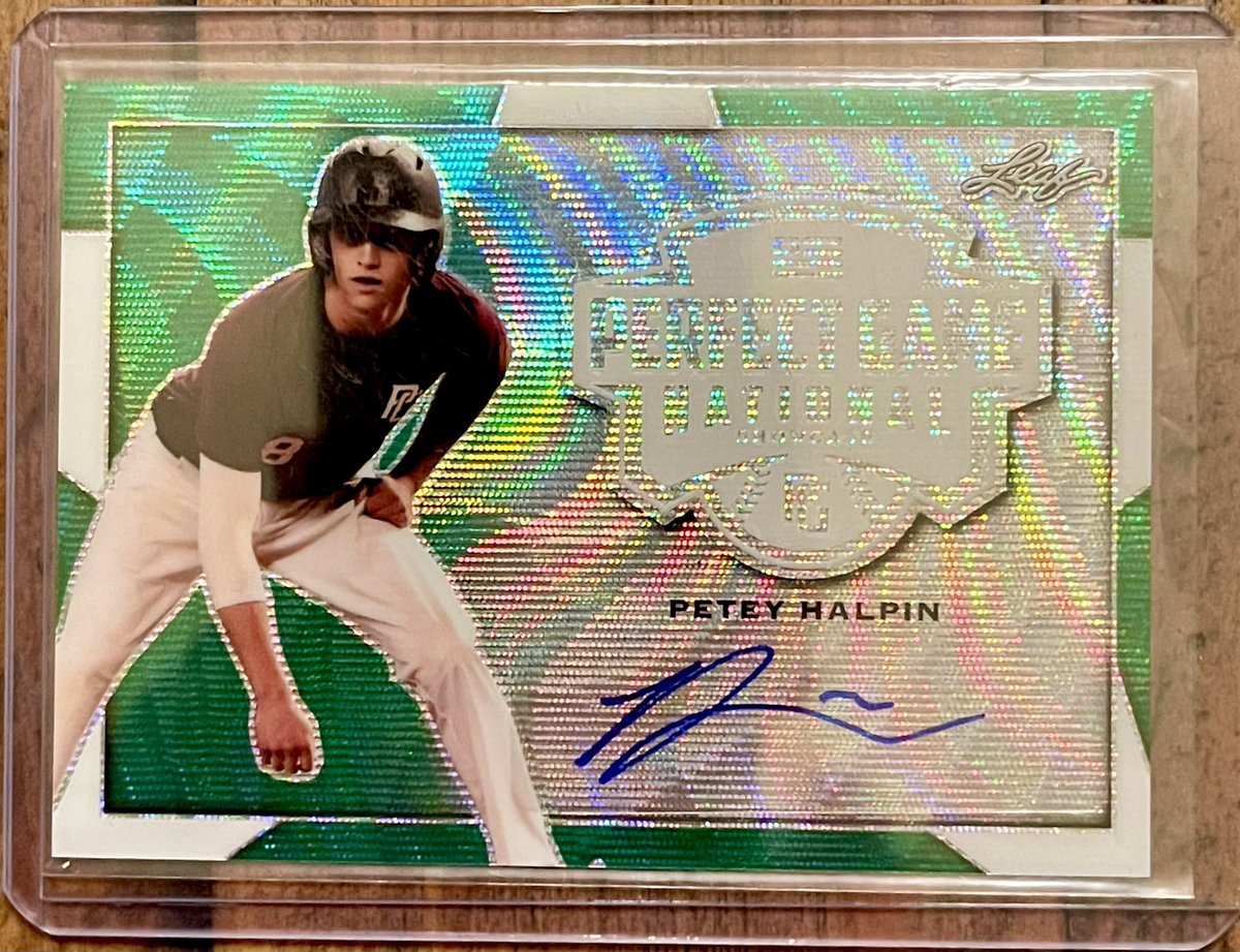 Added another Petey to the collection today. That’s Petey auto no. 325. @peteyhalpin @CleGuardians @Leaf_Cards @LCCaptains @milb @MLB #peteyhalpin #cleveland #guardians #BaseBall #baseballcards #Leaf https://t.co/o2OFO9NKRa