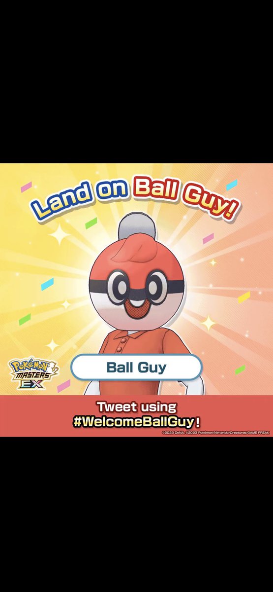 Tingting5252's tweet photo. @PokemonMasters Took a few try 🤣 #WelcomeBallGuy https://t.co/JxAgMzmEOv