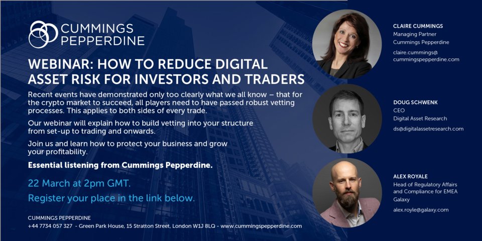 How can we reduce digital asset risk for investors and traders? LIVE webinar this Wednesday at 2PM📢 
With @DAR_crypto and @galaxyhq 

For the full agenda and to register, visit:
us06web.zoom.us/webinar/regist…

Who's joining us?
#crypto #cryptocurrency #alternativefinance #cryptotrading