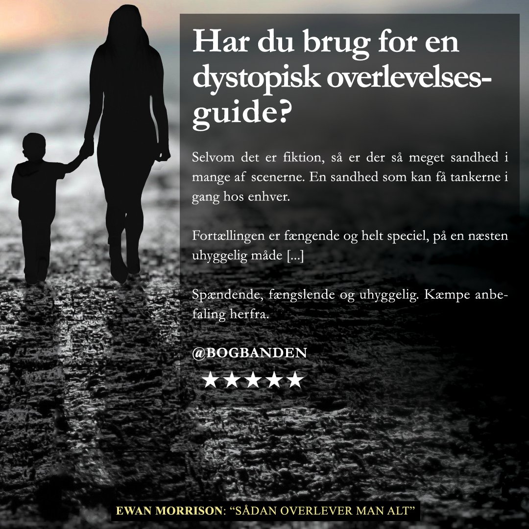 ScreamingRecs's tweet image. Vi fejrer at det i dag er præcis to måneder siden, vi udsendte "Sådan overlever man alt" af @MrEwanMorrison! Det fejrer vi med en 5-stjernet anmeldelse hos den über-produktive Instagram-blogger Bogbanden, som slutter sin anmeldelse af med en kæmpe anbefaling! 😍
#EwanMorrison