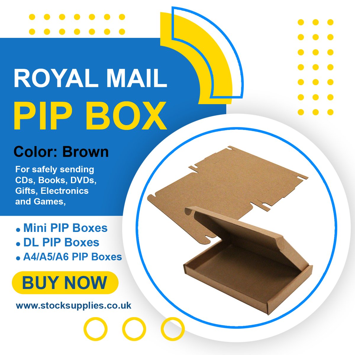 StockSuppliesUK's tweet image. We provide Royal Mail PIP boxes that are particularly tailored for their price system. All of these boxes are classified as Big Letters.
.
.
.
BUY NOW!
.
.
bit.ly/3LzCSa0
.
.
#royalmail #PIPBoxes #royalmailpipboxes #mailboxes #parcelbox