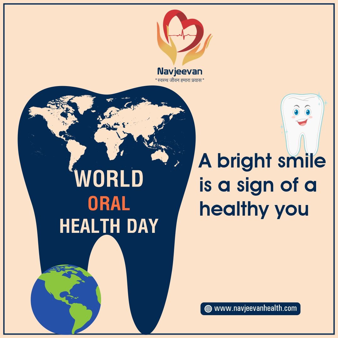 NavjeevanHealth's tweet photo. On World Oral Health Day, let's commit to making oral health a priority in our lives.

#WorldOralHealthDay #oralhealth #oralhealthcare #care #indorecity❤️ #indore #indorediaries❤ #indorenewsdaily #navjeevan #nadl #diagnostics #centre #laboratories #indorewale🤘 https://t.co/AGqtcgb78b