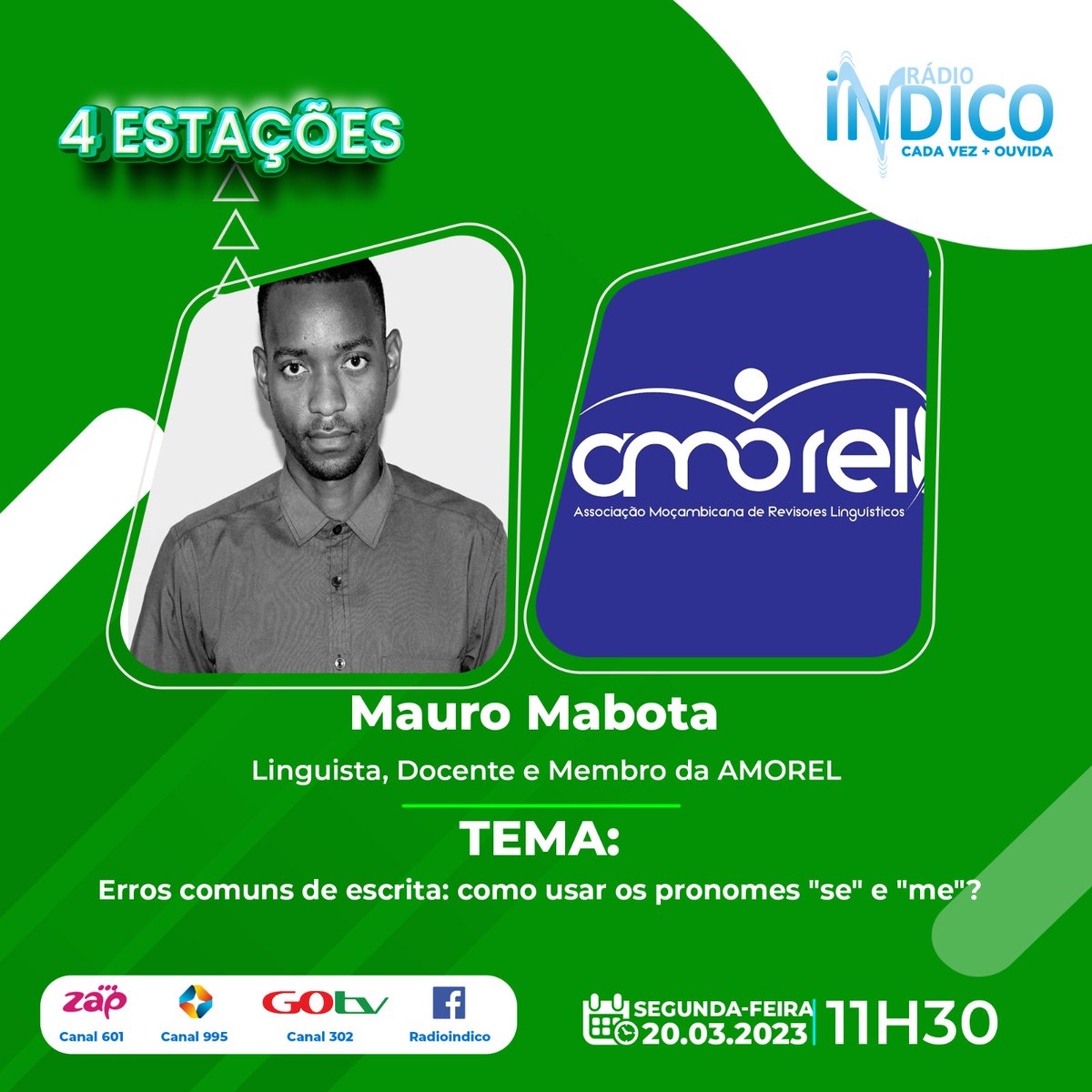 JJanato's tweet photo. “Aqui se vende” ou “Aqui vende-se”?

Liga-te à Rádio Índico (89.5), hoje, às 11h30, e vamos juntos aprender a falar e escrever bem.

#AMOREL #ESCREVERBEM #REVISÃO #REVISORESLINGUÍSTICOS https://t.co/PgDR2U2Bre