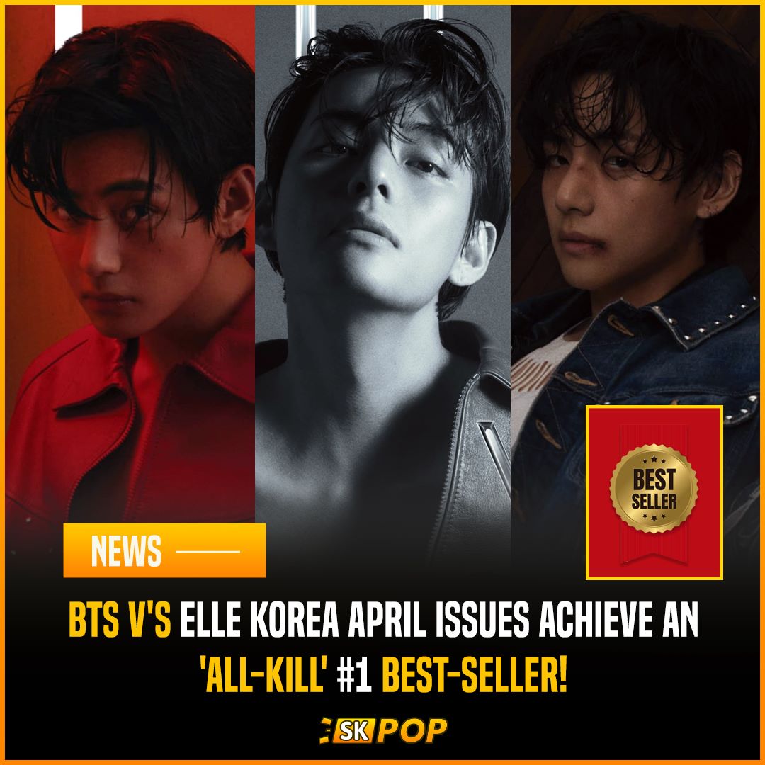 History repeats itself as #TAEHYUNGxELLEKOREA April issues achieve an #ALLKILL being the #1 BEST SELLER across various bookstores!👑
Previously #TaehyungxVogue issues had achieved the same milestones💥🔥💜

#뷔 #KimTaehyung #BTSV #방탄소년단뷔 #ELLEcoverstar #TAEHYUNGxELLE