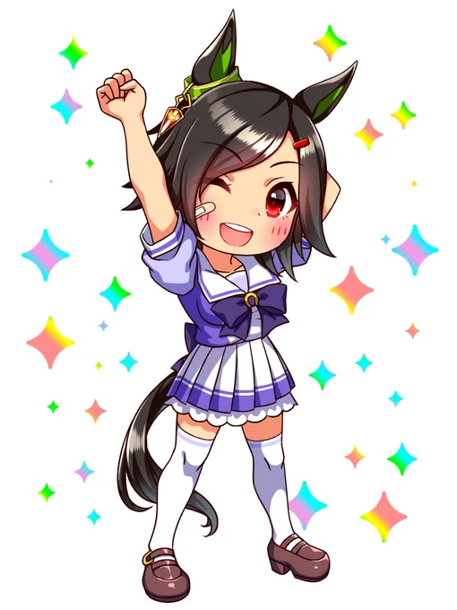 チケゾー先輩お誕生日おめでとうございます!!!!!!ご本人(馬)には残念なことがありましたが物語は不滅#ウマ娘 #ウイニングチケット生誕祭2023 