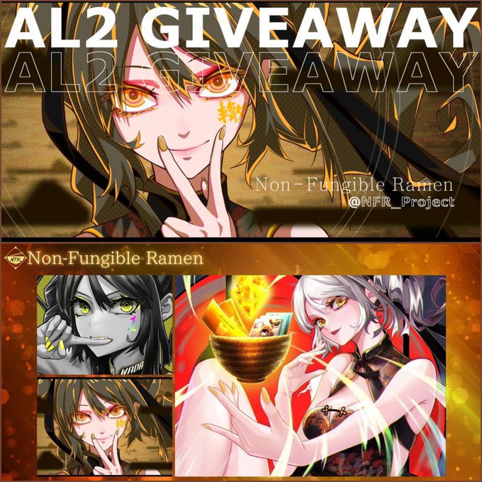 Nuja (@nujabesnft) on Twitter photo 🍜NFR giveaway 🫶
🏆AL2 x10 (Guaranteed)
to enter:
1⃣Follow
<a href="/NFR_Project/">NFR : Non-Fungible Ramen</a>
<a href="/NujabesNft/">Nuja | Alkanes METHANE 💥</a>
2⃣RT&❤
3⃣Join discord.gg/HKeGKXjCXQ
⏰48hrs
#NFR#NFTs 🍜NFR giveaway 🫶
🏆AL2 x10 (Guaranteed)
to enter:
1⃣Follow
<a href="/NFR_Project/">NFR : Non-Fungible Ramen</a>
<a href="/NujabesNft/">Nuja | Alkanes METHANE 💥</a>
2⃣RT&❤
3⃣Join discord.gg/HKeGKXjCXQ
⏰48hrs
#NFR#NFTs