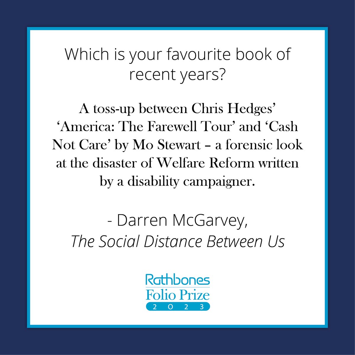 TheWritersPrize's tweet photo. We start this week with a Q&A with @lokiscottishrap, who spoke to us about his compulsion to write, and his favourite books of recent years.
#TheSocialDistanceBetweenUs, from @EburyPublishing , is shortlisted for the 2023 #RathbonesFolioPrize.
Q&A here: https://t.co/s1WRiK9aQP https://t.co/pzZNumrG6C