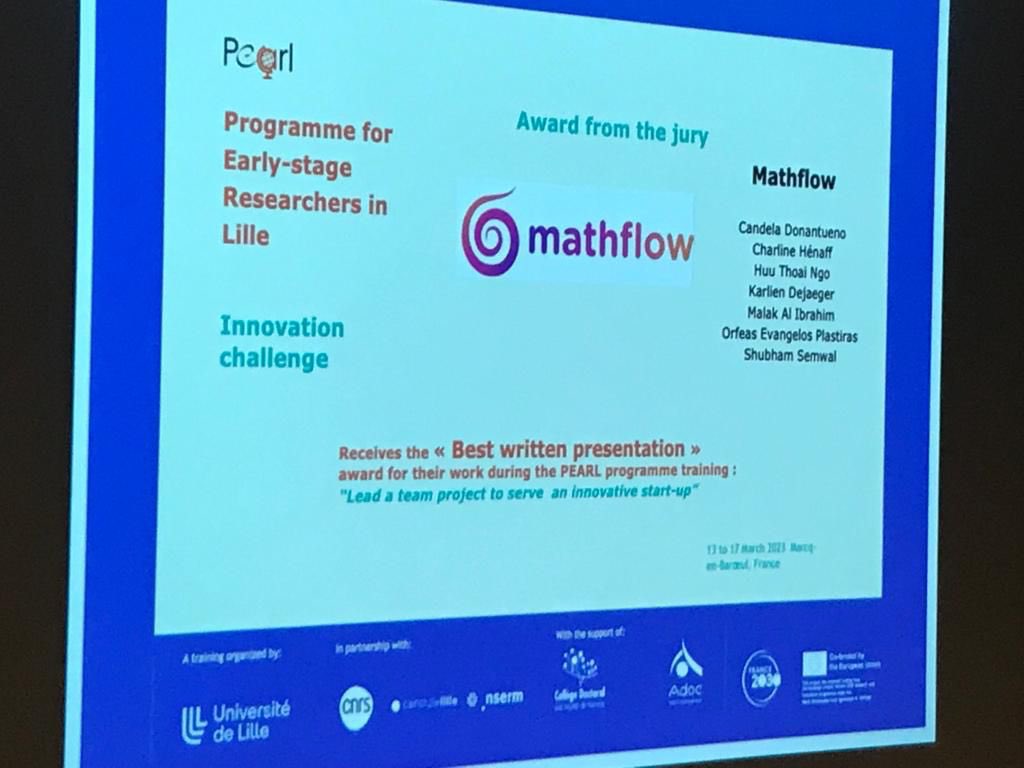 I had the privilege of attending the Innovation Challenge workshop organized by <a href="/AdocTM/">AdocTalentManagement</a>. As a team of consultants, we had to work on developing a business plan for start-ups. Such an enlightening experience that expanded my knowledge of project management. 
<a href="/pearl_phd_lille/">PEARL</a>