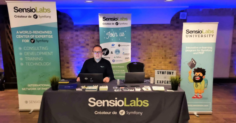 sensiolabs's tweet photo. Last month, SensioLabs was thrilled to meet the #PHP and #Symfony community in the UK 💂‍♂️ &amp; Canada 🍁

We sponsored two major tech conferences there: #phpuk23 🐘 and #ConFoo

See the pictures in our blog post 👉 https://t.co/i9QU6F2R4i