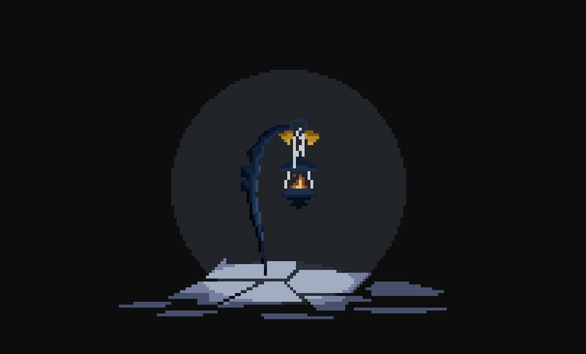 ChalkDev's tweet photo. Technically not a #SavePoint, but the lanterns from bloodborne emotionally function as one all the same. @Pixel_Dailies #pixel_dailies https://t.co/fe8deNs2Te