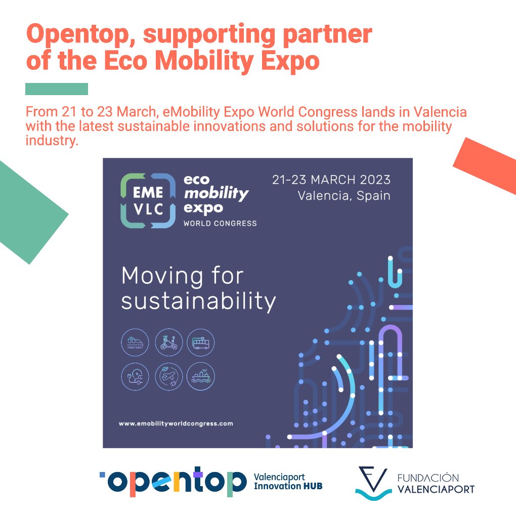 opentop_hub's tweet photo. Mañana comienza el @eme_vlc , ¡esta es nuestra agenda!

📍 #Gandolapp y #SensingTools pitchearán en el #StartupsForum el miércoles 22 de marzo.

📍El equipo #Opentop estará presente en el stand de @AutPortValencia del martes 21 al jueves 23 de marzo.

#eMobility2023 #EMEVLC2023 https://t.co/wV3gwlvRjY