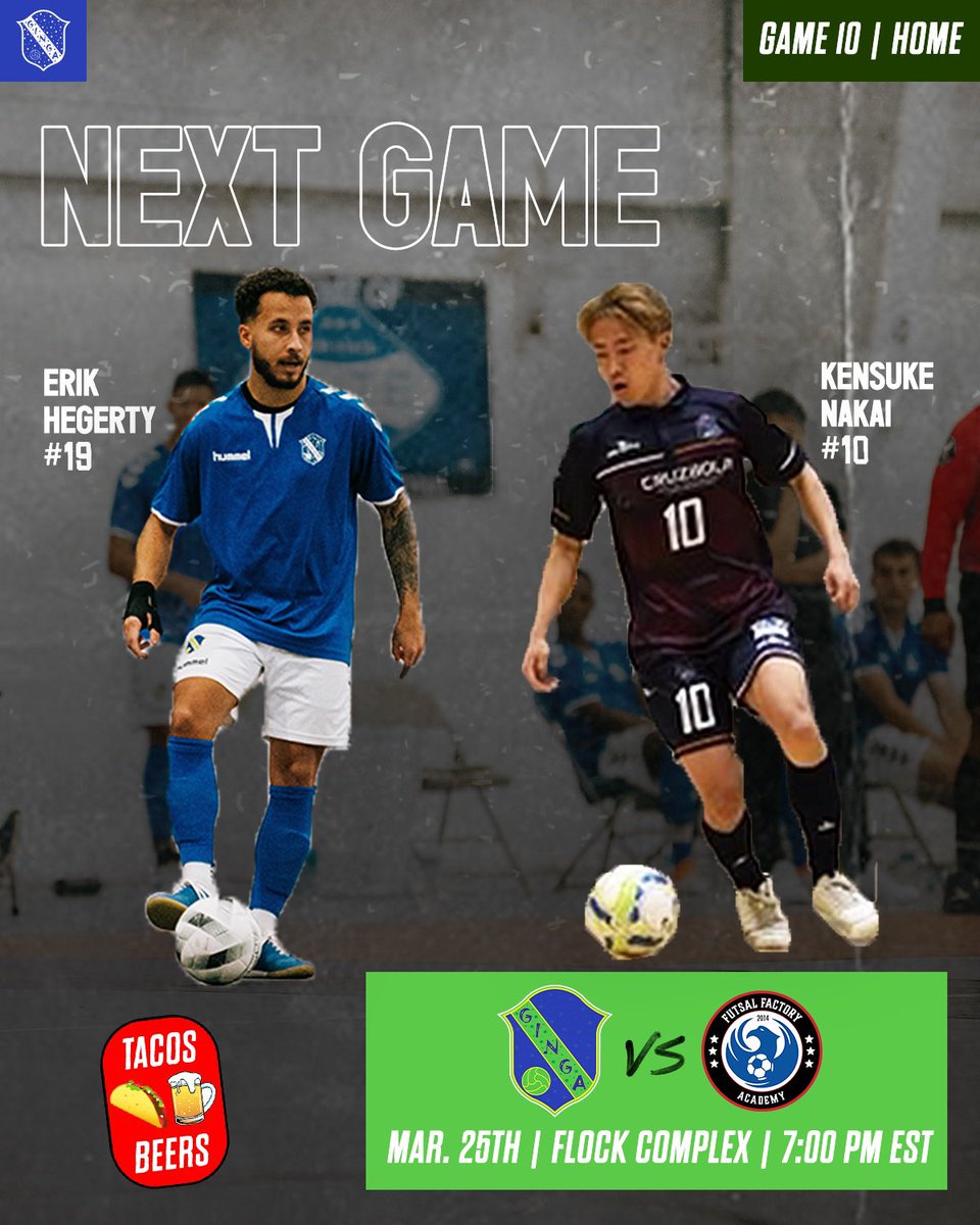 GingaFS's tweet image. Our next and final match of the 2023 season. Don't miss it. Saturday at 7pm at the Flock.
🟡🔵🟢