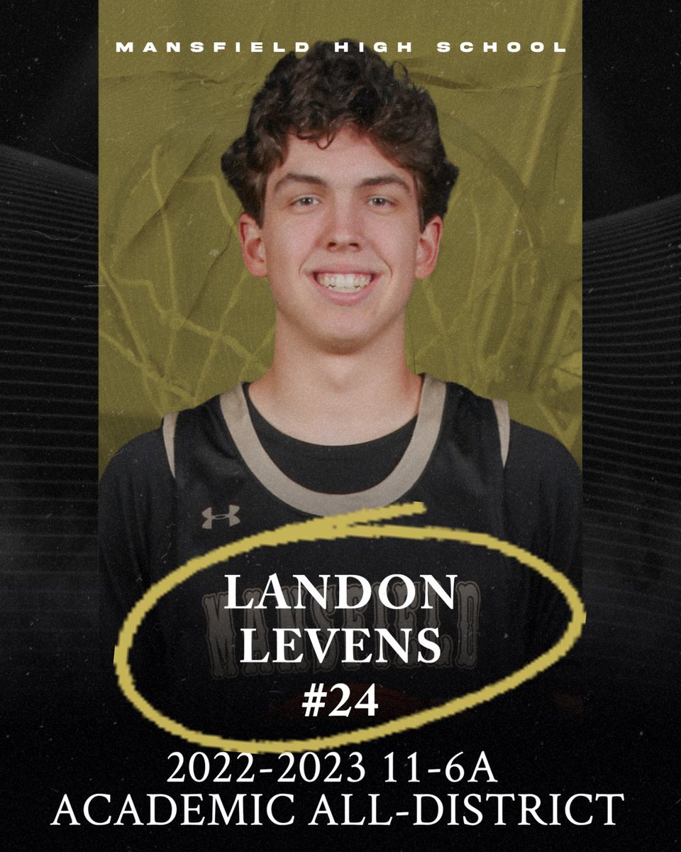 Congrats Landon, Academic All District!