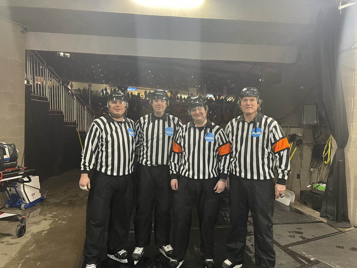 Congratulations to the three officiating crews on working the @NCAAIceHockey Women's Frozen Four in Duluth Minnesota. Job well done! #WFROZENFOUR @WCHA_WHockey @ecachockey @hockey_east