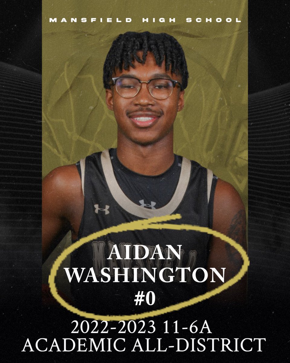 Congrats Aidan, Academic All District!