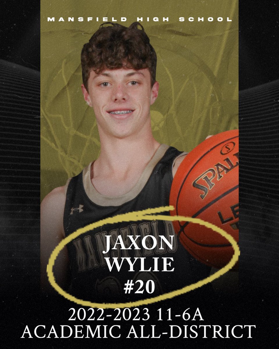 Congrats Jaxon, Academic All District!