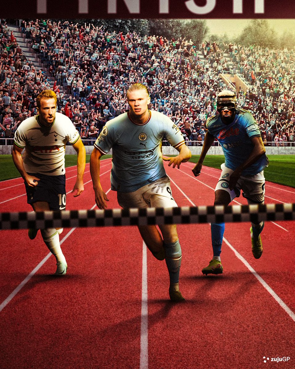 kickoffbyzuju's tweet image. Erling Haaland, Victor Osimhen, and Harry Kane are the only players to have scored 20+ league goals in Europe's top five divisions this season.
Can Erling Haaland be caught? 🤖
#haaland #mancity #napoli #coys #goals #tottenhamhotspur #zujufans