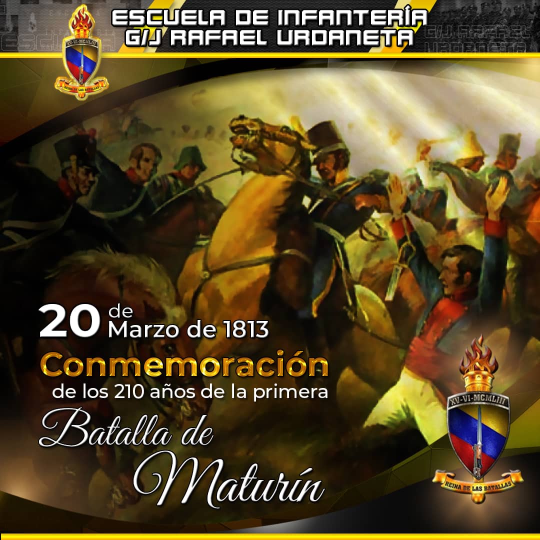 🇻🇪 #20Marzo || La primera Batalla de Maturín, fue un enfrentamiento militar de la Guerra de la Independencia de Venezuela,  efectuada en el sector bajo Guarapiche de la capital monaguense, entre la guarnición republicana y las tropas asaltantes leales al imperio español.