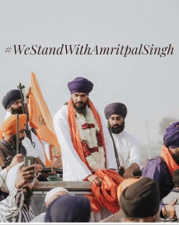 What is his crime? Bringing people back to the sikhi ? #FreeAmritpalSingh #WeStandWithAmritpalSingh #OneVs100Millions