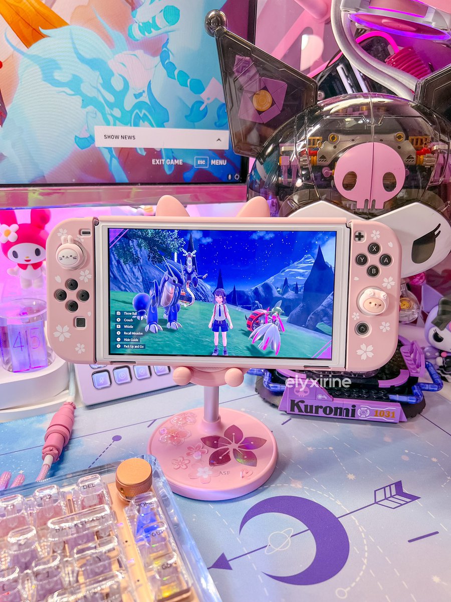 elyxirine's tweet photo. cherry blossom nintendo switch case 🌸 https://t.co/kzo1GXpboH