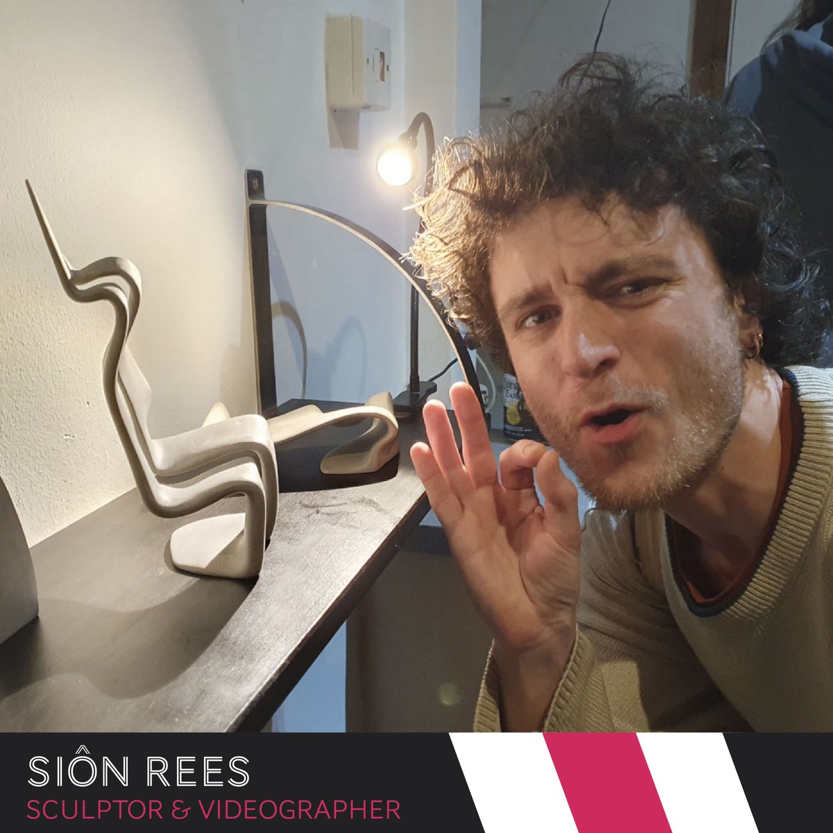 EatSleepMedia's tweet photo. Siôn Rees admiring his sculptures at the Whole Food Studio. Definitely, our talented videographer is a gifted sculptor. 🤩
#talentedcrew #artist #sculpture #sculptor https://t.co/D7NHvjoaI0