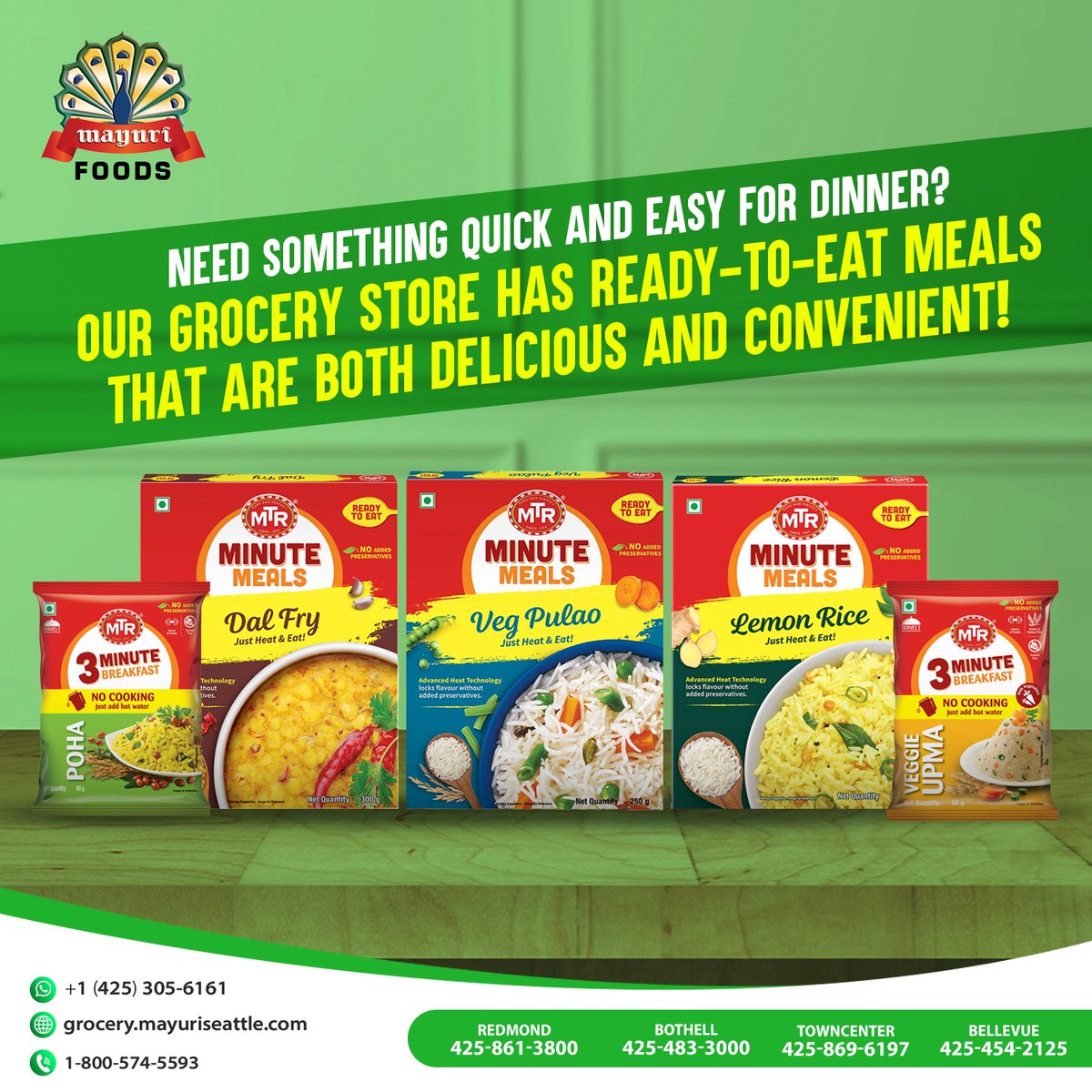 Mayuriseattle's tweet image. Need something quick and easy for dinner? Our grocery store has ready-to-eat meals that are both delicious and convenient!
#readytoeat #quicksnack #meal #grocery #mayuri