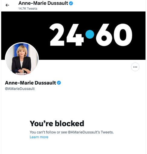 PhilBelanger5's tweet photo. Il semble que Mme @AMarieDussault n'ait pas apprécié mon commentaire du 11mars..Certain que j'y allais pas dans la flatterie,mais j'ai un bug avec l'injustice que ça représente: Aucune insulte, aucune hostilité, seul. un commentaire qui se voulait constructif d'un téléspectateur. https://t.co/UKzOKLcfLR