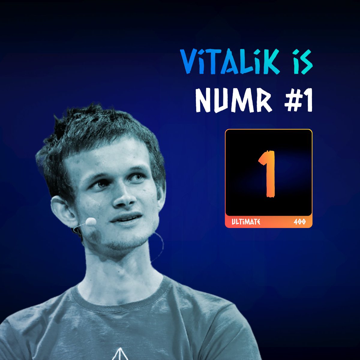 numr_art's tweet photo. Just sent $NUMR #1 to @VitalikButerin wallet! Excited to share it with the one who's played a significant role in shaping the industry. It's a fitting tribute to his invaluable contributions. #NFTs #number #art https://t.co/cjghDLm3oE