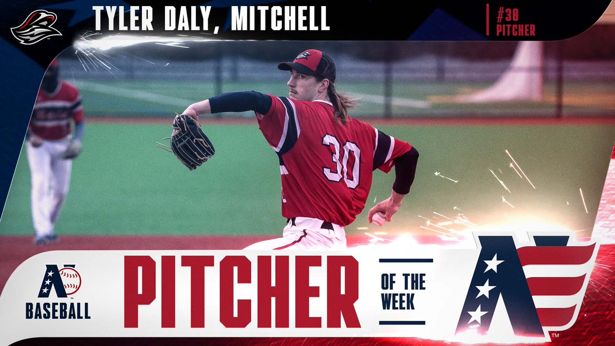 BASEBALL PITCHER OF THE WEEK ⚾️

<a href="/AthleticsMC/">Mitchell College Athletics</a> Tyler Daly threw a complete game shutout against Minnesota-Morris, allowing only 4 hits and striking out 7.  

🔗bit.ly/3zaaUdL

#WeAreTheNECC // #BeTheSpark