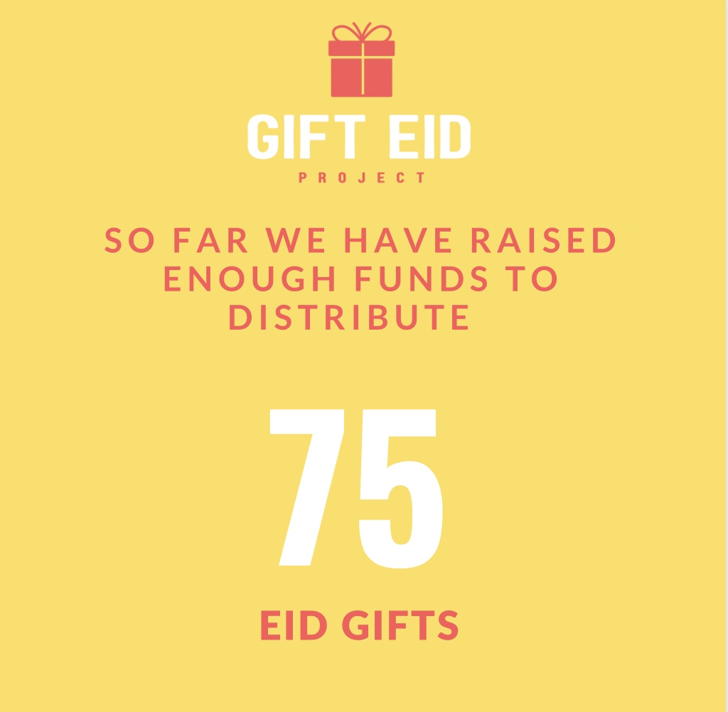 gifteidproject's tweet photo. Alhamdulillah we have received many donations and would like to encourage you all to continue donating, sharing and supporting to help us reach our goal of 100 Eid gifts. The donation link is still open :) 

https://t.co/JFfAUait6L https://t.co/nQBxjOHng2