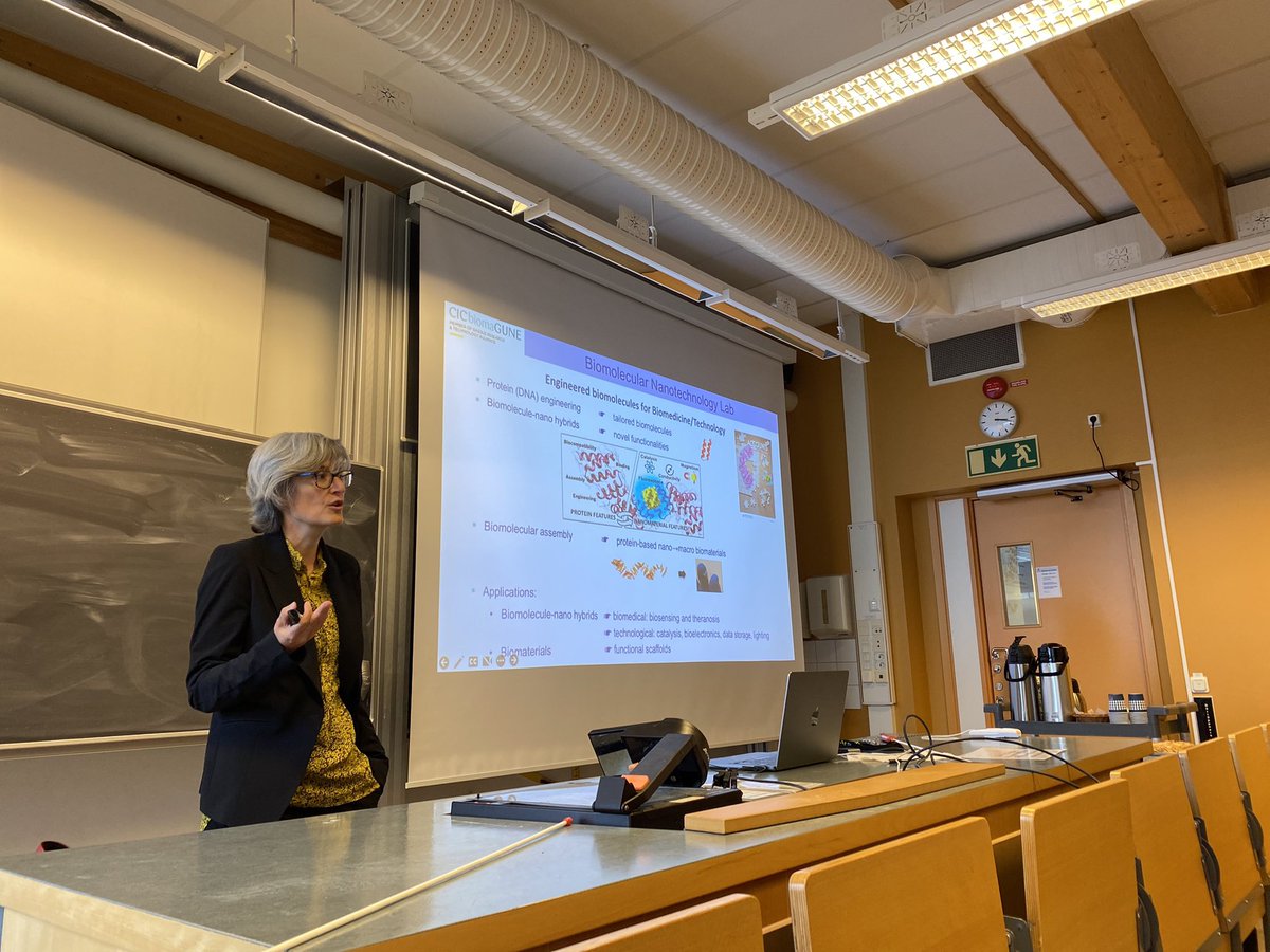 iSenseDNA_Eic's tweet photo. We are glad to have Prof. Aitziber Lopez Cortajarena @BioMolNano_bmG here @UUBiochem for the @scilifelab The Svedberg seminar! https://t.co/kObHJkJw00