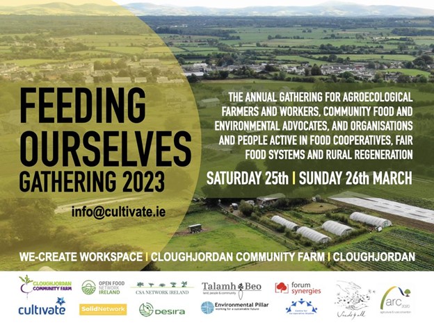 Its #FeedingOurselves23 this weekend! 
A great time to bring a range of different types of farmers and environmentalists, ruralists, extension workers, thinkers and doers together for a weekend of...thinking and doing! 
Check it out  - and book here - test.cultivate.ie/rural-regenera…
