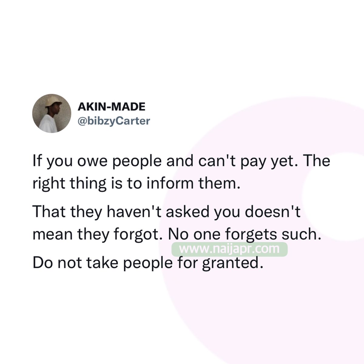 Naija_PR's tweet photo. Do not take people for granted📌 https://t.co/HpL44Ah1ZH